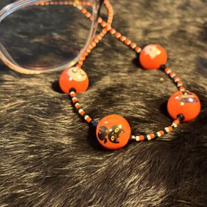 Halloween Earrings and Glasses Chain